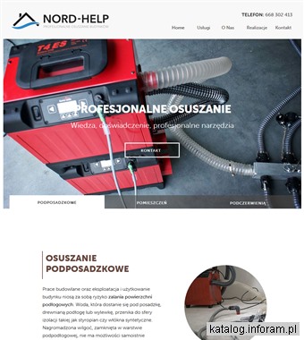 Osuszanie pomieszczeń Warszawa - Nord-help