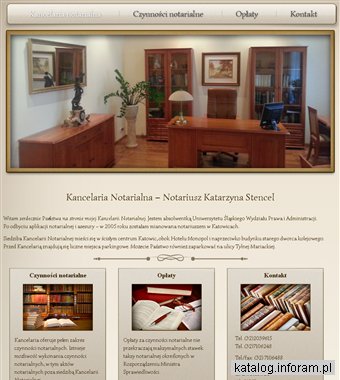 KANCELARIA NOTARIALNA KATARZYNA STENCEL NOTARIUSZ notariusz Katowice