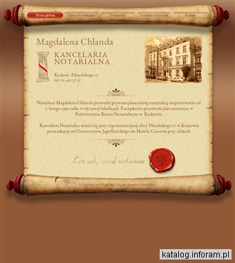 KANCELARIA NOTARIALNA MGR MAGDALENA CHLANDA umowy notarialne Kraków