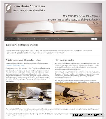 KLAUZIŃSKA JOLANTA akty notarialne Nysa