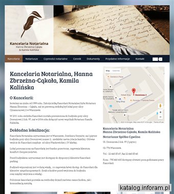 H. Zbrzeżna-Cąkała, K. Kalińska notariusze Warszawa Ursynów