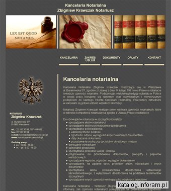 KRAWCZAK ZBIGNIEW KANCELARIA NOTARIALNA WARSZAWA testament
