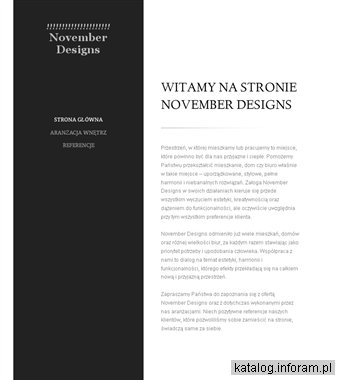 November Designs - projekty wnętrz