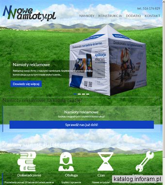 Namioty reklamowe, targowe, pogrzebowe