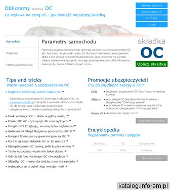 Kalkulator składki OC