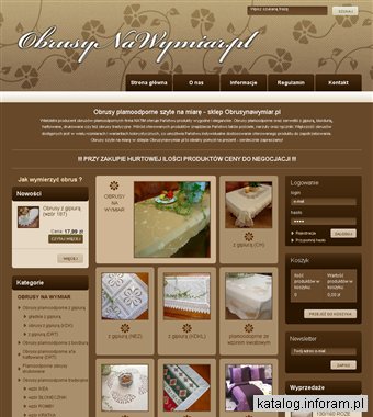 Obrusy plamoodporne sklep