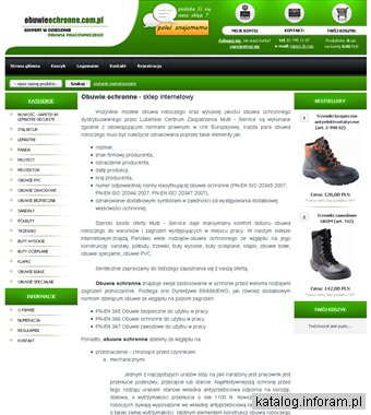 Obuwie ochronne - sklep internetowy