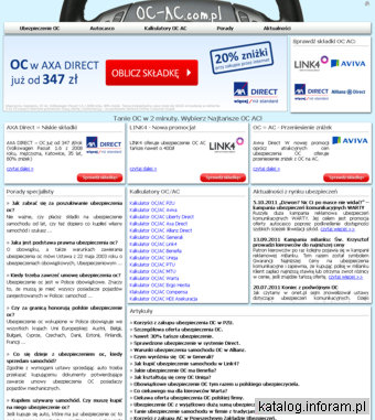 ubezpieczenie OC AC - kalkulator