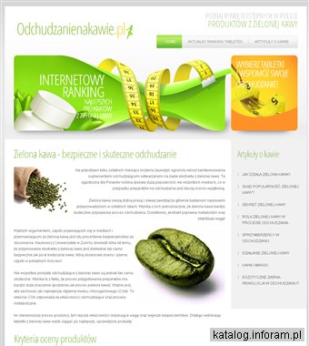 Odchudzanienakawie.pl - preparaty zielonej kawy