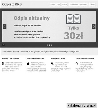 Pobranie i wysyłka odpisów z KRS