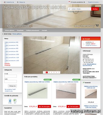 Wyposażenie łazienki. Sklep nowoczesnych odwodnień łazienkowych