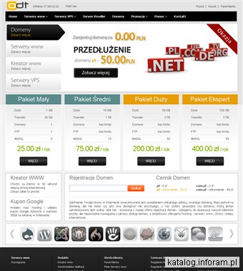 ODT.pl - Serwery, Hosting, Domeny