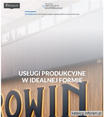 Producent wyrobów z tworzyw sztucznych - Oem.Browin.pl