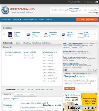 Oferty pracy za granicą