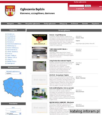 Ogłoszenia Będzin
