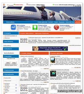 Portal z pracą i ogłoszeniami