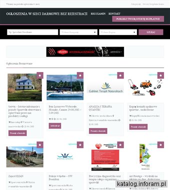 OGŁOSZENIA W SIECI darmowe bez rejestracji