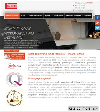INSIDE Wykonawstwo instalacji sanitarnych Poznań