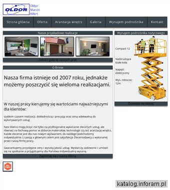 OLDOR wynajem podnośnika nożycowego Zielona Góra