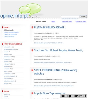 Firmy opinie