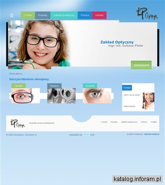 ŁUKASZ PLATA sprzedaż okularów dziecięcych Gdynia