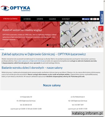 ŁAZAROWICZ okulary progresywne Dąbrowa Górnicza