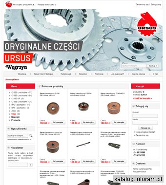 Części do ciągników oraz maszym rolniczych