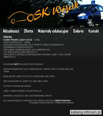 OSK Wójcik - kursy prawa jazdy kat. B w Szprotawie