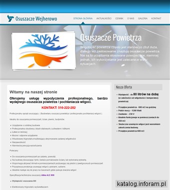 Osuszanie Budynków - Nagrzewnice - Osuszacze Powietrza - Wynajem - Wypożyczalnia