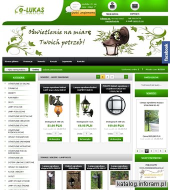 Wysoka lampa do ogrodu