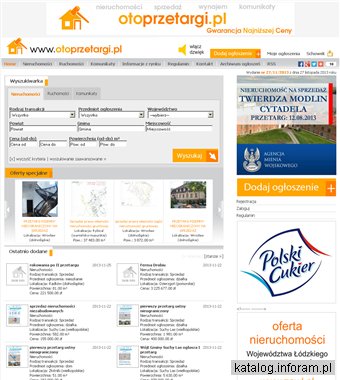 Sprzedaż nieruchomości - OtoPrzetargi.pl