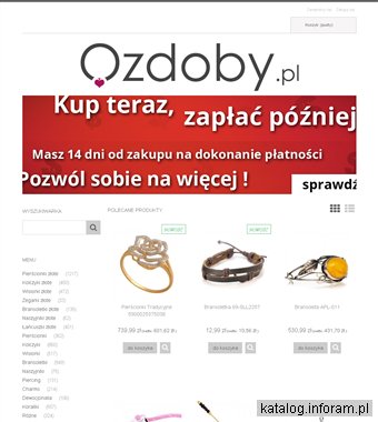 Ozdoby.pl - Złote kolczyki, Złote pierścionki