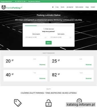 Panda Parking lotnisko balice parkingi