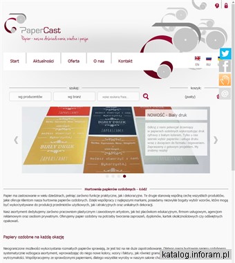 www.papercast.pl papier ozdobny Łódź