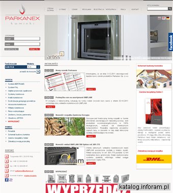 Kominki i wkłady kominkowe Parkanex