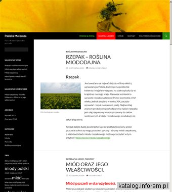 Pasieka Mateusza - Pszczoły, miód i produkty pszczele