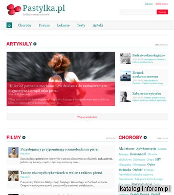 Serwis zawierający informacje o chorobach, forma medyczne oraz wyszukiwarkę specjalistów