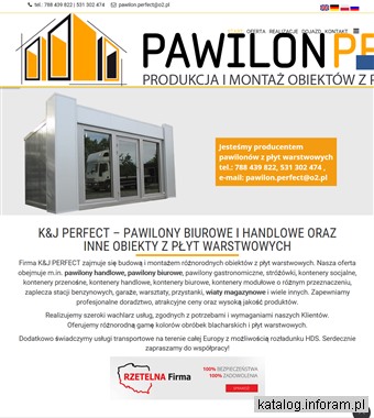 www.pawilon-perfect.pl garaż z płyt warstwowych