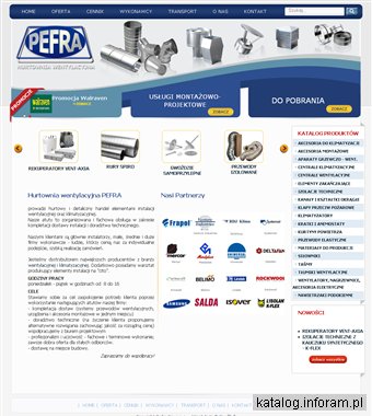 Hurtownia Wentylacyjna PEFRA wentylacyjne kanały