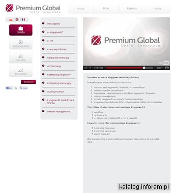 Biuro rachunkowe Premium Global. Outsourcing księgowości, kontrolignu i finansów