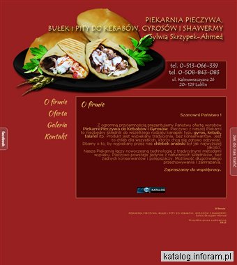 Piekarnia pieczywa, bułek i pity do kebabów, gyrosów i shawermy