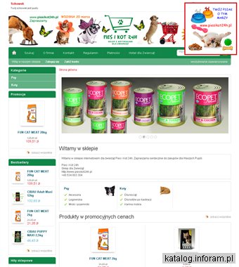 Internetowy Sklep dla Zwierząt Pies i Kot 24h