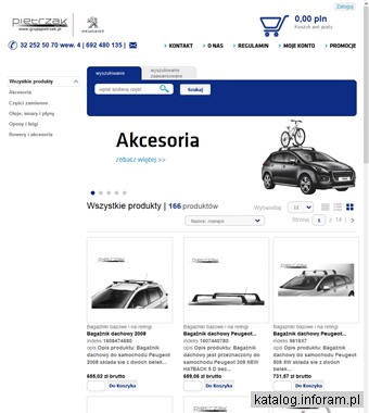 Pietrzak.eparts.pl - gadżety Peugeot