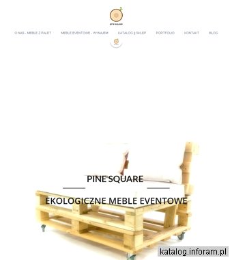 Meble eventowe - Pine Square