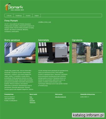 Piomark - bramy, automatyka, ogrodzenia, drzwi