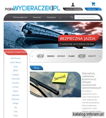 Wycieraczki i pióra do wycieraczek samochodowych - sklep Piorawycieraczek.pl