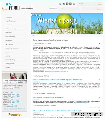 PITWIN Portal Innowacyjnego Transferu Wiedzy w Nauce