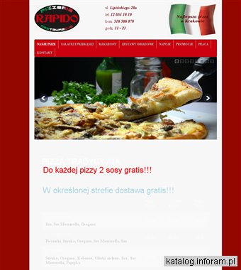 Najlepsze pizze w Krakowie, Pizzeria Rapido