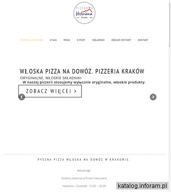 PizzeriaVesuviana.pl - prawdziwa włoska pizza Kraków