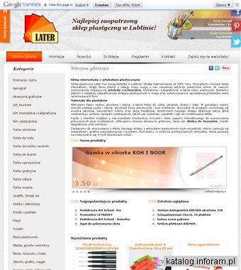 LATER dłutko do linorytu